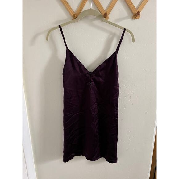 Reformation Dresses & Skirts - Reformation Dress Women's Small Slip Mini 100% Silk Dress Deep Purple